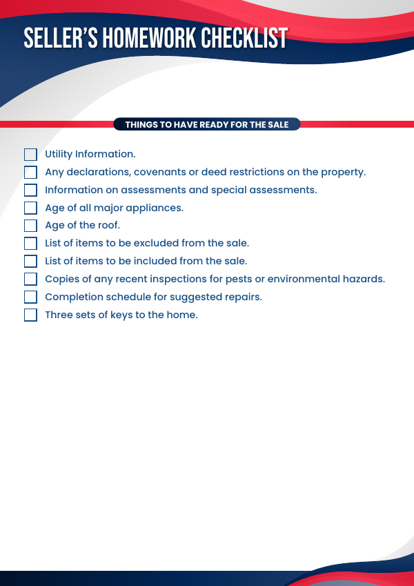 Seller's Homework Checklist preview